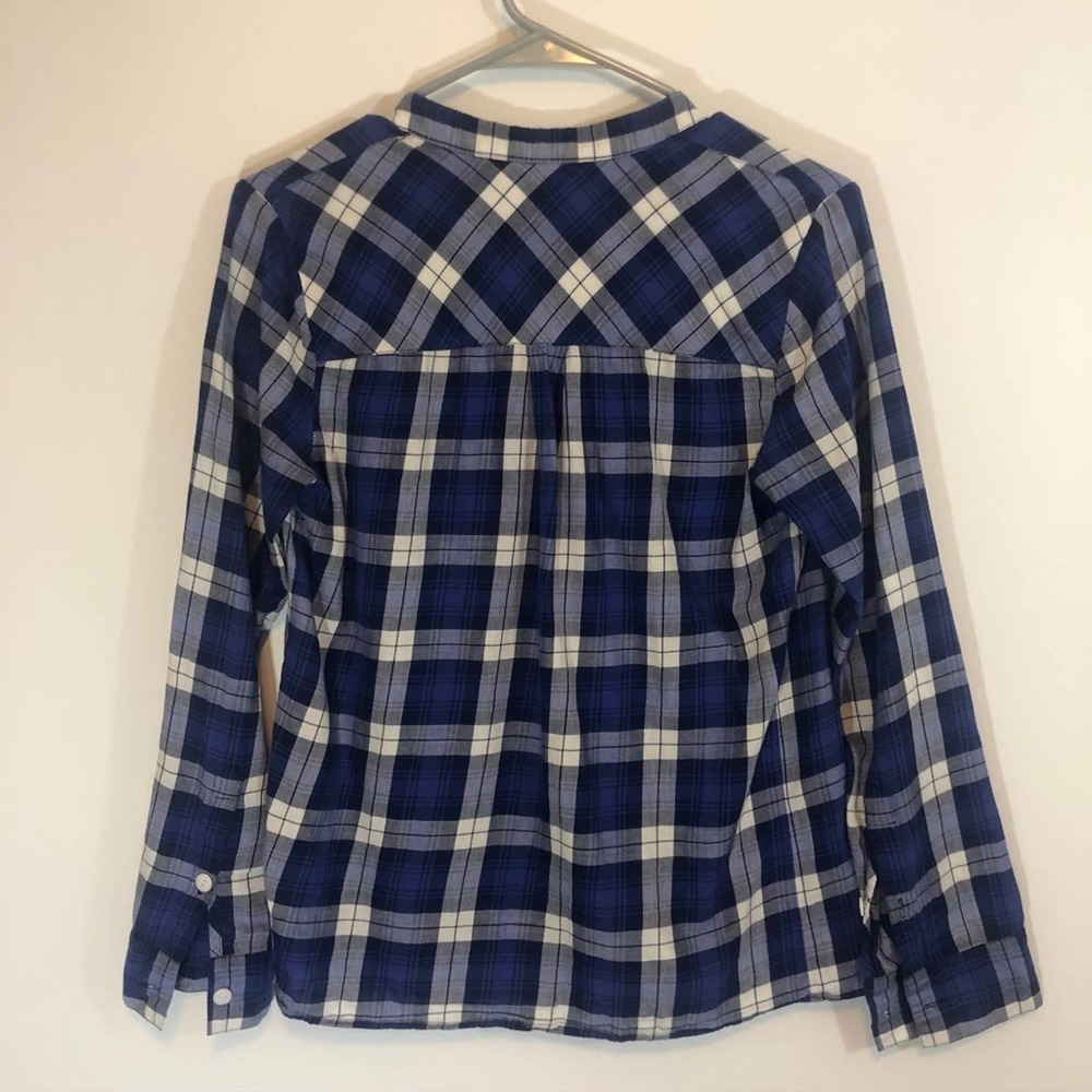 𝅺madewell quarter button down plaid blouse - Picture 3 of 3